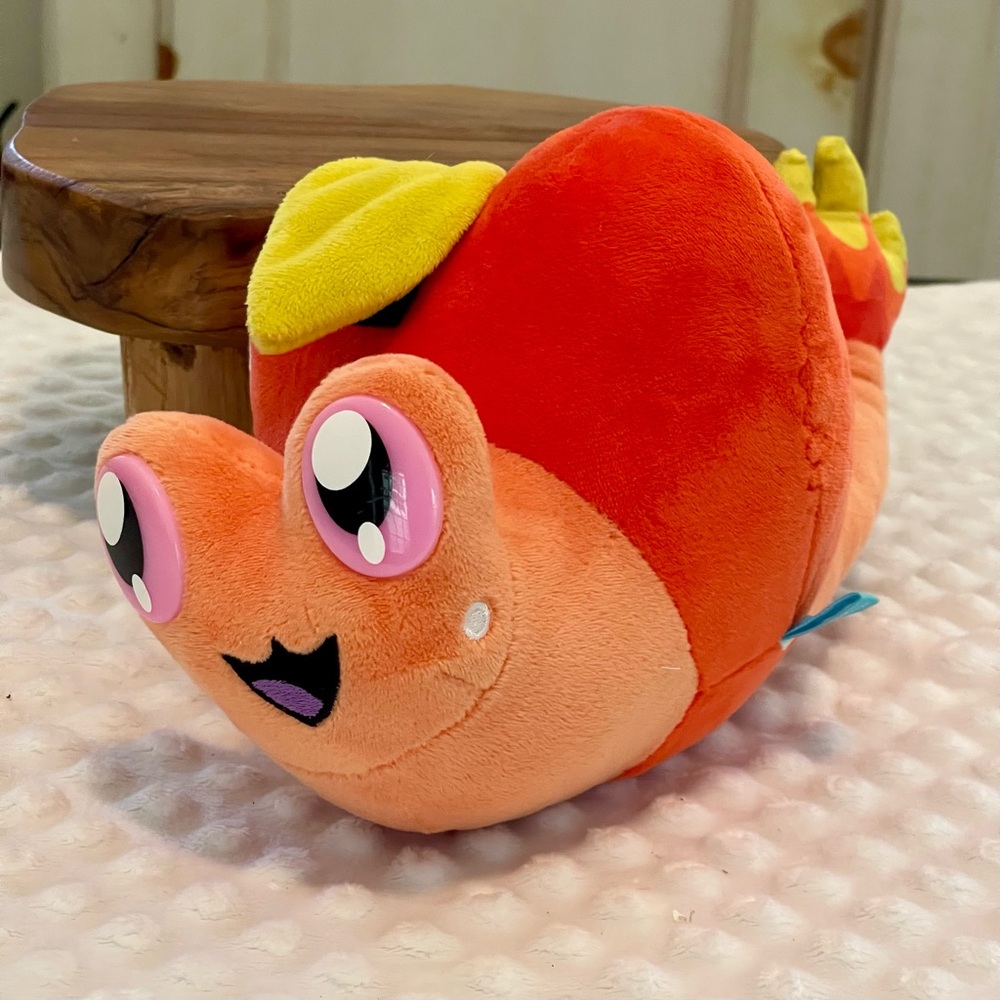 Manhattan Toy Company Orange Snail Apple plush Morphies Snappafire - Picture 2 of 9